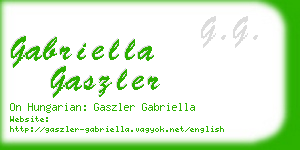 gabriella gaszler business card